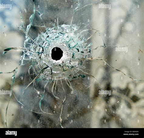 bullet hole in windscreen
